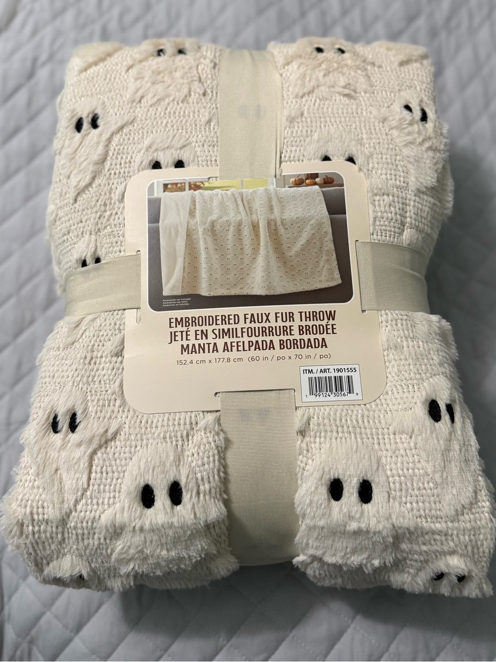 Tik Tok Ghost Halloween Blanket